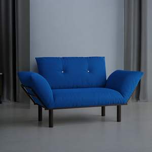 Ada Blue Love Seat elegante sedia da soggiorno - Product Image 3
