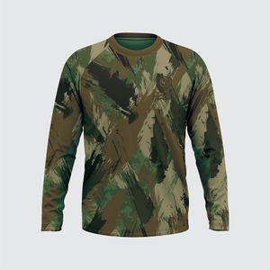 CODER SPORTS Camiseta de Camuflaje con Sublimación Digital, Precio Económico, Transpirable, Camiseta de Manga Larga con Estampado de Camuflaje para Hombre - Product Image 1