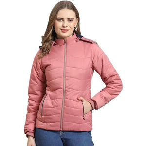 Parka matelassée à capuche pour homme avec garniture en fourrure, coque respirante en polyester/coton, fermeture éclair, col montant, style streetwear - Product Image 1