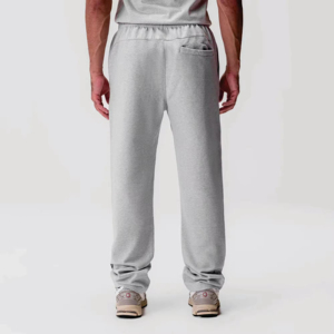 Pantalones Deportivos Negros de Felpa para Mujer, Cintura Elástica con Cordón, Corte Holgado Informal, Rectos, Largos, Color Sólido, para Otoño - Product Image 5