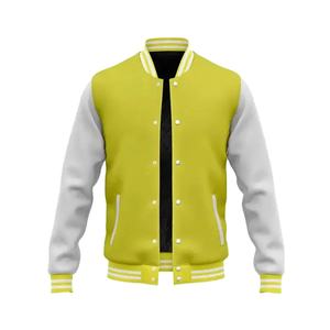 Veste de baseball vintage personnalisée pour homme, coupe-vent, avec patchs en chenille et broderies, manches en cuir, style veste pour homme - Product Image 2