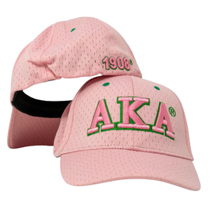 Gorra Deportiva Transpirable de Malla Bordada en Rosa, Verde y Negro con Letras Griegas, Ajustable y Flexible para Mujer, Uso Diario - Product Image 1