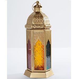New Arrival Turkish Style Modern Ramadan Decorative Islamic <b>Lantern</b> and Golden Color Concrete Unique Candle Jar For <b>Set</b> Of 2 - Product Image 3