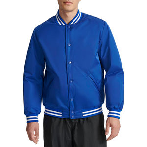 Chaqueta Universitaria Vintage Personalizada para Hombre, Fabricante OEM, Jersey de Béisbol de Alta Calidad, Color Sólido en la Parte Delantera, 100% - Product Image 1