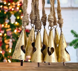 Eco Friendly Modern Metal Christmas Hanging <b>Bell</b> Ornament For Home Party Christmas Decoration Stylish Hanging Purpose - Product Image 6