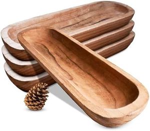 Recipientes de Madera para Masa, Resistentes al Fuego y al Calor, Duraderos, Ecológicos, Hechos a Mano, Decoración del Hogar, Diseño Rectangular Minimalista, Uso en Interiores - Product Image 3