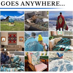 Coperta in Tessuto con Design Tradizionale Americano Celestiale, Realizzata in Cotone USA 50x60 Pollici - Product Image 2