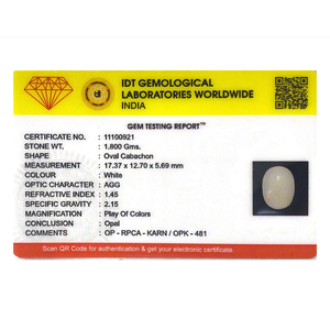 Ethiopian Opal Oval Cabochon-9 Carat Natural Loose Gemstone for Fine Jewelry - Product Image 4