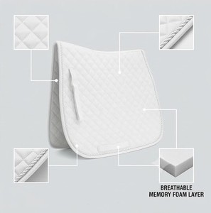 Sudadero de Doma Clásica de Poliéster Blanco – Sudadero Ecuestre Premium para Venta al por Mayor, OEM y Marca Privada - Product Image 1