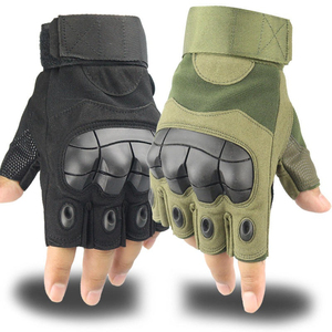 <b>Half</b> Finger Tactical Gloves Non <b>Slip</b> Polyester Grip Breathable Polyurethane Coated Unisex Outdoor Cycling Hunting Use - Product Image 3