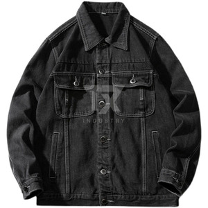 <b>Men</b> <b>Denim</b> <b>Jacket</b> Casual Streetwear Workwear Style Single Breasted Regular Fit Multiple Pocket Outerwear - Product Image 5