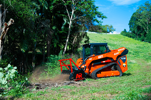 Kubota SVL75-2 Diesel <b>Hydraulic</b> Crawler Loader Skid Steer Forestry Mulcher Head Heavy Duty Brush <b>Cutter</b> Trees Shrubs Land - Product Image 5