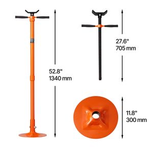 Supporto Sottoscocca Idraulico Autobloccante da 3/4 Ton con Vite Filettata e Alimentazione Idraulica per Sollevamento Auto da 52.8 a 76 Pollici - Product Image 6