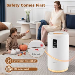 Calentador de Toallas con Pantalla LCD en Tiempo Real, Capacidad de 20L, Calentamiento de 30/60/90 Minutos + Temporizador de Retraso de 0.5 a 24 Horas, Artículos para Baño y Aseo - Product Image 3