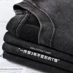 T-shirt formel à manches courtes et col rond pour homme BlanqWear, coupe ample, 100% coton premium 280g, antibactérien, séchage rapide - Product Image 3