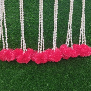 Guirnaldas Colgantes Hechas a Mano con Cuentas de Perlas Artificiales, Decoración Floral para Bodas Indias, Año Nuevo, Festivales, Hogar, Pared, Puerta - Product Image 2