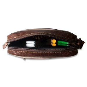 Wholesale Brown Crossbody Chest <b>Bag</b> with Multiple Pockets Multifunctional Women <b>Sling</b> <b>Bag</b> with OEM Service & Bulk Supply - Product Image 4