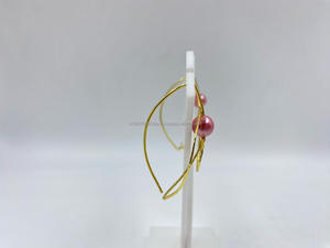 Pendientes de lujo chapados en oro perla glamorosa plata esterlina para mujer mejor precio encanto clásico para regalos de fiestas de boda - Product Image 2