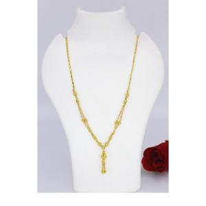 Collar de cadena Joyería Venta al por mayor Venta caliente Clásico Ajustable Chapado en oro Dubai Cadena Diseño de joyería India - Product Image 3