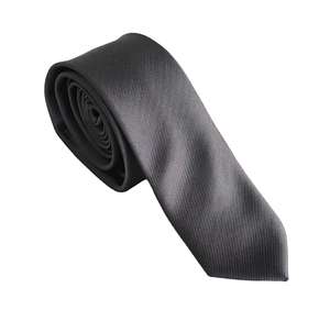 Corbata Delgada de Jacquard con Diseño de Calavera en Poliéster para Halloween - Product Image 4