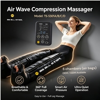 Masseur pour les pieds et les jambes, 5 chambres chauffantes, USB, 4 niveaux de pression, 3 modes, 3 niveaux de vibration, écran tactile LED, pour la maison, CE AS ALL STAR