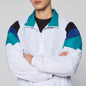 Unisex Color Blocking Hooded Windbreaker Jacket Full Sleeve Zipper Closure Sporty Style Lightweight Polyester Quick Dry Autumn - Product Image 6