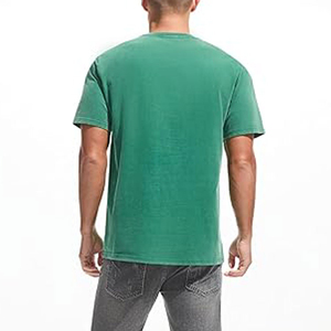 T-shirt de luxe surdimensionné 100 % coton de haute qualité pour homme, t-shirt épais, t-shirt à col contrastant pour homme - Product Image 2