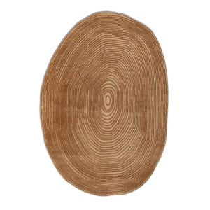 High Quality <b>Wool</b> Silk Hand Tufted Modern Plush Loop Pile Rug <b>Brown</b> Cotton Backing Z&H Home Non-Slip PET Friendly Living Set - Product Image 1