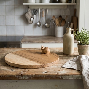 Food Grade Suar Wood Cheese Board Sleeping <b>Cat</b> Round Natural Non Varnished Serving Tray Handmade Bali Craft Kitchenware <b>Gift</b> Art - Product Image 2