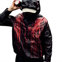 Veste de course pour homme thermochromique, réactive à la chaleur et à l'eau, légère, coupe-vent, imperméable, style streetwear, fournisseur OEM