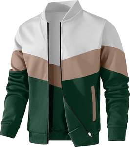 Unisex Casual Spring Satin Windbreaker 100% Cotton <b>Waterproof</b> Breathable <b>Thin</b> Athletic Varsity <b>Jacket</b> Front Logo High Quality - Product Image 4