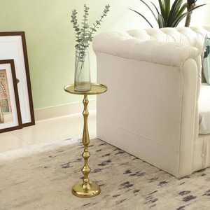 Mesa Consola con Pedestal de la Colección Imperial Metal, 57 cm, Diseño Tradicional para Entrada o Sala de Estar - Product Image 4