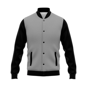 2026 Baseball <b>Jackets</b> Customizable Logo Letterman <b>Jackets</b> for Men & Women Stand Collar Button Front <b>Patchwork</b> Letterman <b>Jackets</b> - Product Image 4