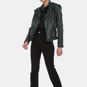Veste en cuir respirante pour femme, dernier design, tendance 2026, haute qualité - Product Image 5