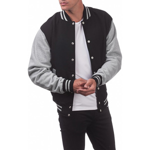 Chaqueta de béisbol OEM para hombre con forro polar, tipo cárdigan con botones, sudadera informal, abrigo bomber cálido de invierno, talla europea, ropa de abrigo. - Product Image 2