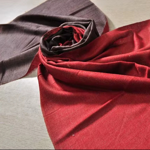 New Versatile Simple Solid Color Scarf Autumn Winter <b>Wool</b> Fashion Commuting Plain Weave Shawl Fine <b>Wool</b> Zari Reversible Stoles - Product Image 1