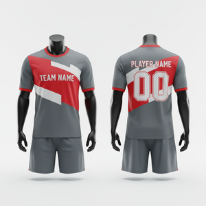 Conjunto de Camiseta y Pantalones Cortos de Fútbol Verde Personalizados, Cuello en V, Impresión Sublimada, Absorbe la Humedad, Uniforme de Equipo Masculino, Todas las Temporadas, Talla Adulto - Product Image 3