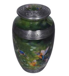 Fabrication d'urnes funéraires en métal gravées pour les cendres humaines, urne funéraire gravée pour les cendres - Product Image 2