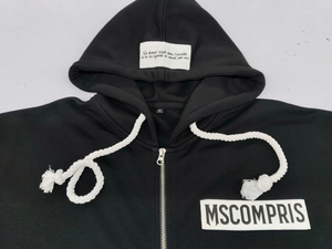 Sweat à capuche de luxe personnalisé, effet vieilli, 450-500 g/m², coton épais, impression sérigraphique, molleton bouclette, coupe oversize, délavage acide, pour hommes - Product Image 5