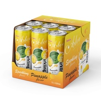 Sprankelende kokos-ananas smaak blikjes groothandel koolzuurhoudende dranken frisdrank drank OEM/ODM