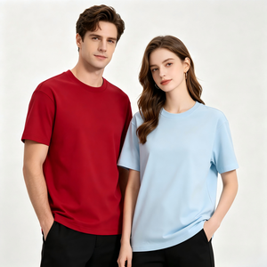Camiseta de Manga Corta para Hombre, 100% Algodón, 200g, Color Caramelo, Corte Regular, Cuello Redondo, Color Sólido, Anti-UV, Transpirable - Product Image 6