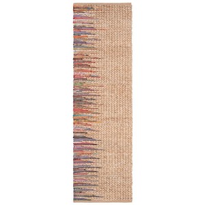 Handmade Modern Hemp Jute <b>Runner</b> Rug Eco-Friendly <b>Washable</b> Geometric Pattern Home Living Room Area Rug - Product Image 1