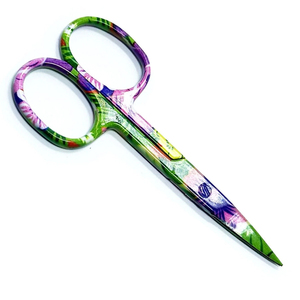 Trendy Floral Pattern Beauty Nail Scissors Stainless Steel Precision Cuticle <b>Trimmer</b> For Salon Professional Nail Grooming - Product Image 1