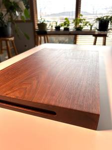 Tabla de Cortar y Plato para Servir de Bambú, Duradera, Forma Rectangular, 12 mm de Grosor, Apta para Lavavajillas - Product Image 2