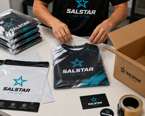 เสื้อคอมเพรสชั่นคุณภาพสูงสำหรับผู้ชาย Salstar แห้งเร็ว สปอร์ต ปรับแต่งโลโก้ได้ พิมพ์ลายแบบ Sublimation คอกลม เสื้อรัชการ์ด สำหรับออกกำลังกาย - Product Image 6