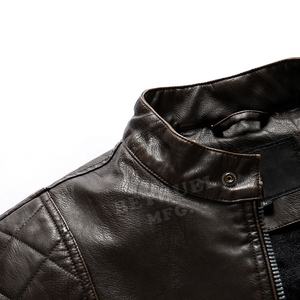 Chaqueta clásica de secado rápido para motorista, venta al por mayor, de cuero Pu, para motocicleta - Product Image 4