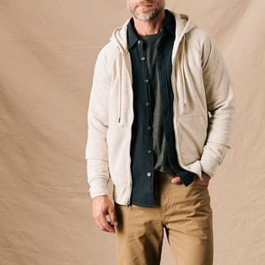 Breathable Soft Men Faded <b>Zip</b> Up Hoodie Comfortable High-quality And Ideal For Casual Wear And Outdoor Activities - Product Image 6