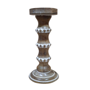 Portavelas de Madera Hecho a Mano, Elegante Decoración Rústica para el Hogar, Centro de Mesa para Comedor, Sala de Estar y Momentos Románticos - Product Image 4
