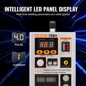 Portatile ad alta potenza 788H Pulse Spot saldatore LED illuminazione 0.15mm nichel puro 18650/14500 caricabatteria 2 modalità di saldatura per - Product Image 5