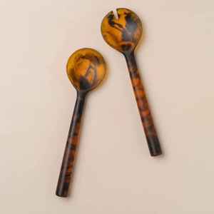 Cuillères en résine finition brillante, durables et modernes, essentiels pour le dîner, vaisselle artisanale, cuillères de service - Product Image 4